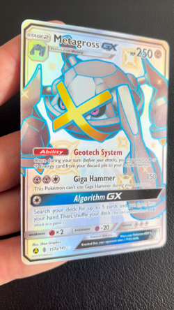 Metagross GX 157a/145 Yellow A Alternate Ultra Rare Holo Pokemon TCG - Mint/NM - Image 2