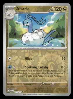 Altaria SV03: Obsidian Flames #160/197 Uncommon Reverse Holo Pokemon LP - Image 1