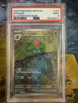 2023 Pokemon TCG Scarlet & Violet 151 Ivysaur 167 (IR) Graded PSA 9 MINT English - Image 1