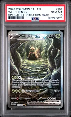 2023 POKEMON PAL EN-PALDEA EVOLVED SPECIAL ILLUSTRATION RARE WO-CHIEN EX PSA 10 - Image 1