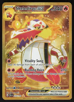 Pokemon TCG Paldea Evolved Skeledirge ex #272/193 - Image 1