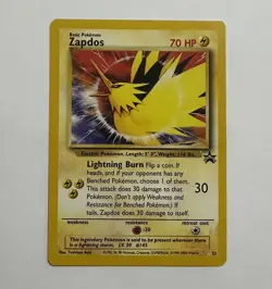 1999 Pokemon Black Star Promo Zapdos WoTC 1999-2000 LP Lightly Played No.23 - Image 1