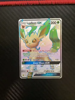 Pokemon Leafeon GX SV46/SV94 Sun & Moon Hidden Fates Shiny Vault Near Mint - Image 1