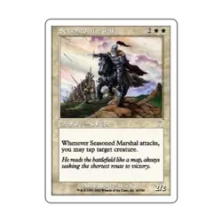 WOTC MtG 7th Ed Seasoned Marshal (U) (Foil) EX - Image 1
