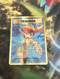 Pokemon TCG Evolutions Ultra Holo Full Art Trainer Misty's Determination #108 - Image 2