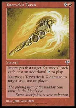 Kaervek's Torch - Medium Play MTG Mirage - Image 1