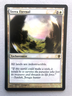 Mtg Carte Magic Zendikar Terra Eternal FOIL English NM - Image 1
