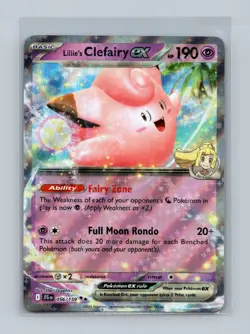 Lillie's Clefairy ex 056/159 Holo Journey Together Pokemon Card - Image 1