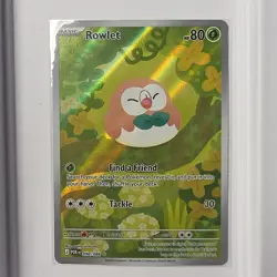 Pokemon Rowlet 090/088 Sv: Black Bolt Holo Card Basic HP 80 - Image 1
