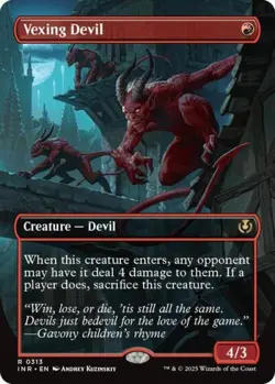 Vexing Devil (Borderless) - Light Play MTG Innistrad Remastered - Image 1