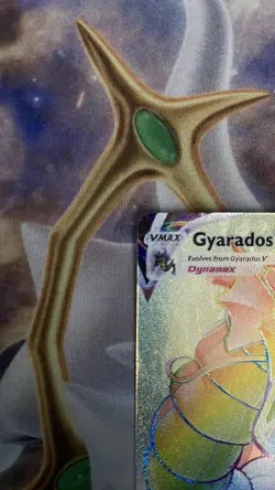 Pokemon Gyarados VMAX TCG Rainbow Secret Rare Card 207/203 Evolving Skies - Image 5