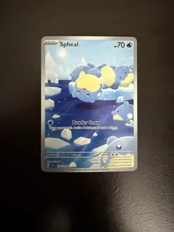 Pokemon TCG Spheal Card 199/191 IR Sv08: Surging Sparks 2024 NM Condition - Image 1
