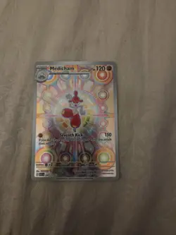 Pokemon Medicham Full Art Holo Card 241/217 ASC 2026 - 120 HP - Fighting Type - Image 1