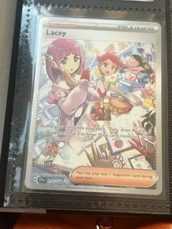 Pokemon TCG Stellar Crown Lacey Special Illustration Rare Holo Card 172/142 - Image 1