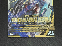 Gundam ARSENAL BASE Card LX02-061(U) GUNDAM AERIAL REBUILD Holo Rare BANDAI 2023 - Image 3