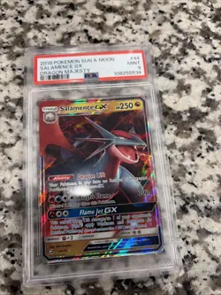 Pokemon TCG Salamence GX 44/70 Dragon Majesty Holo Ultra Rare Card - Image 1