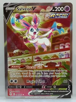 Sylveon V Alt Art Evolving Skies 184/203 Pokemon Card Holo Rare TCG - Image 1