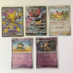 Pokemon Card Lot (5 Cards) - Vintage Modern Hyper Ultra IR SIR Reverse Holo Rare - Image 1