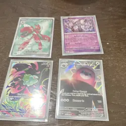 Scizor Meowstic Bulbasaur Bewear Pokemon TCG Fusion Strike Holo 4 Card Lot Engl… - Image 1