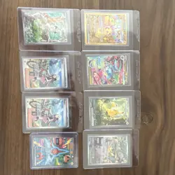 Pokemon TCG Lot 8 Cards Pikachu ex Gold Mega Venusaur ex Dawn SAR Rotom ex NR - Image 1