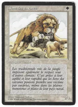 ►Magic-Style◄ MTG - Savannah Lions - French Revised FBB - Played - Image 1