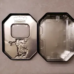 Pokemon Toxtricity Tin Storage Box Trading Card Game Metal Purple Blue Black - Image 3