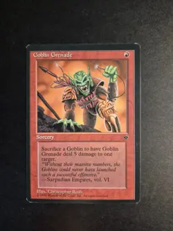 Goblin Grenade -Rush (Fallen Empires) NM Regular MTG - Image 1