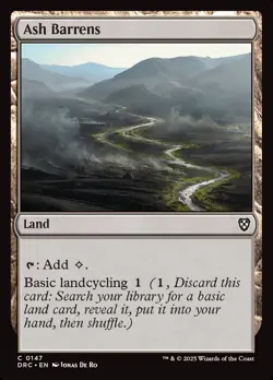 MTG Ash Barrens ** Aetherdrift Commander ** English (NM) - Image 1