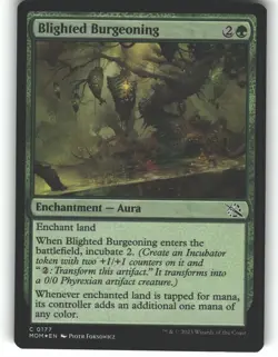 Blighted Burgeoning 177 Common March of the Machine Magic: The Gathering Foil NM - Image 1
