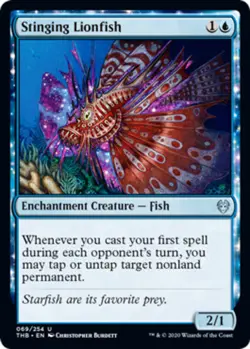 Stinging Lionfish - Foil x1 - Theros Beyond Death - NM-Mint, English - Theros Be - Image 1