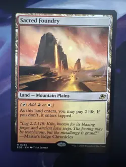 MTG Sacred Foundry Edge of Eternities Regular (NM) - EOE 0256 - Image 1