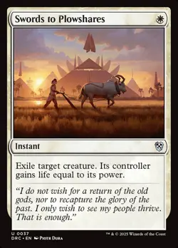 MTG Swords to Plowshares ** Aetherdrift Commander ** English (NM) - Image 1