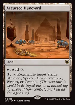 MTG Accursed Duneyard ** Aetherdrift Commander ** English (NM) - Image 1