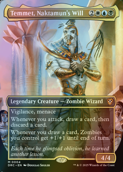 MTG Temmet, Naktamun's Will Borderless Foil ** Aetherdrift Commander ** En (NM) - Image 1