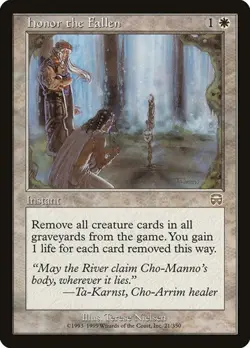 Honor the Fallen Mercadian Masques LP MTG - Image 1