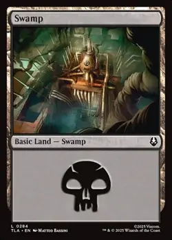 2x Swamp (#284) TLA NM MTG - Image 1