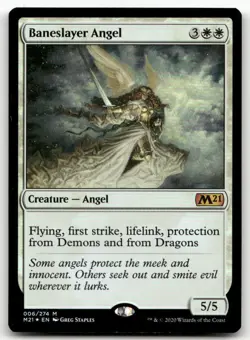 Baneslayer Angel #6 (Foil) (NM) Core Set 2021 M21 Magic MTG - Image 1