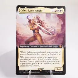 Celes, Rune Knight Extended Art 167 Regular Final Fantasy FIC MTG NM - Image 1