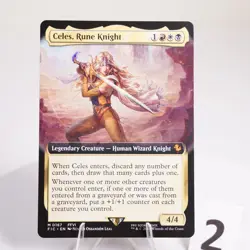 Celes, Rune Knight Extended Art 167 Regular Final Fantasy FIC MTG NM - Image 4