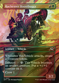MTG Rocketeer Boostbuggy Borderless Foil ** Aetherdrift ** English (NM) - Image 1