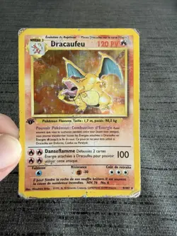 Carte Pokemon Dracaufeu 4/102 Edition 1 Set De Base Wizards Francais OCCASION - Image 5