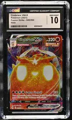Cinderace VMAX 045/264 Fusion Strike Ultra Rare Pokemon Englisch PSA CGC 10 - Image 1