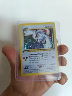 Carte Pokemon Lugia 1ere edition Holo Neo Genesis 9/111 Rare Vintage FR - Image 1