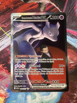 Team Rockets Mewtu EX ASC 281/217 SAR Pokemon TCG Sammelkarte Deutsch NM - Image 3