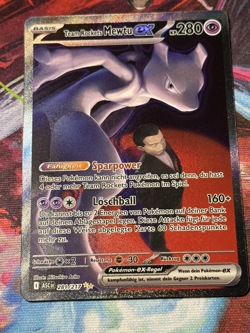 Team Rockets Mewtu EX ASC 281/217 SAR Pokemon TCG Sammelkarte Deutsch NM - Image 4