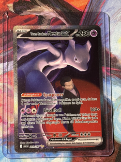 Team Rockets Mewtu EX ASC 281/217 SAR Pokemon TCG Sammelkarte Deutsch NM - Image 5