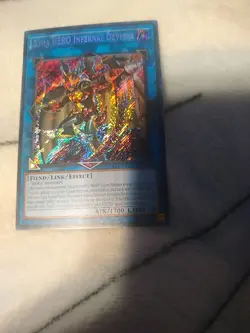Yugioh Xtra Hero Infernal Devicer Secret Rare BLC1-EN009 NM - Image 1
