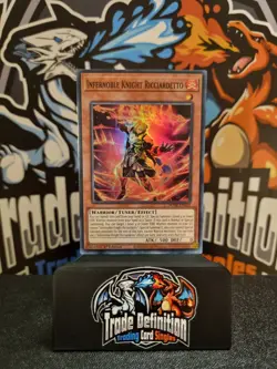 Infernoble Knight Ricciardetto DUNE-EN013 Super Rare 1st Edition YuGiOh - Image 1