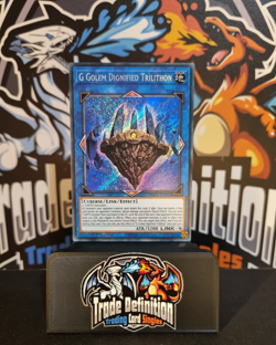 G Golem Dignified Trilithon BLCR-EN045 Secret Rare 1st Edition YuGiOh - Image 1