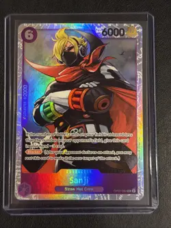 One Piece Card Game Sanji OP07-064 Foil Blocker Counter 2000 6000 Power - Image 1